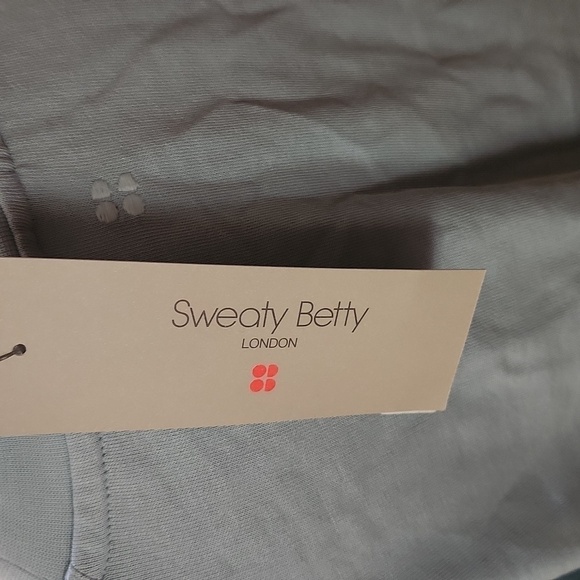 NWT Sweaty Betty Light Blue Cropped Sweatshirt-Size XL - Picture 6 of 7